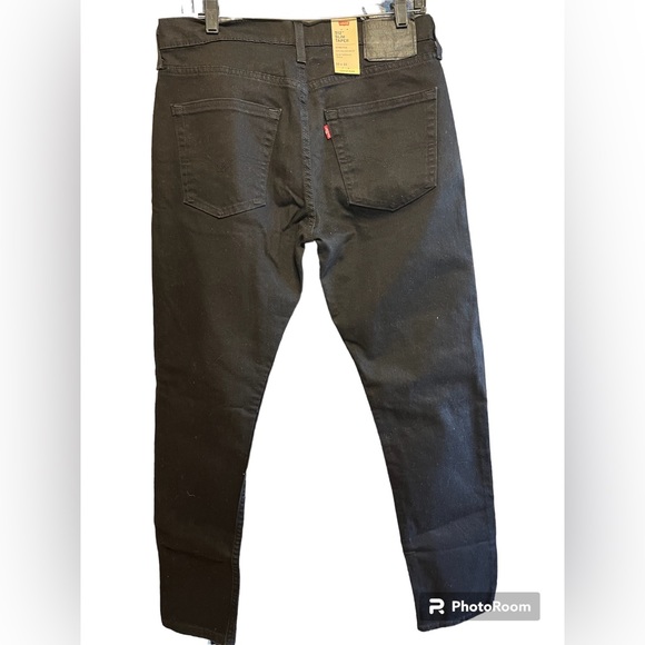 Levi’s 512 Slim Taper Stretch  Flex Men’s Black Jeans 33x32 NWT - Picture 3 of 16